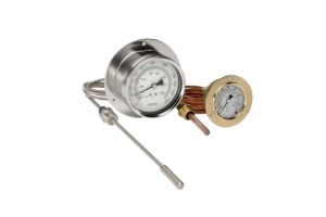 Vapor actuated remote thermometers at ISI